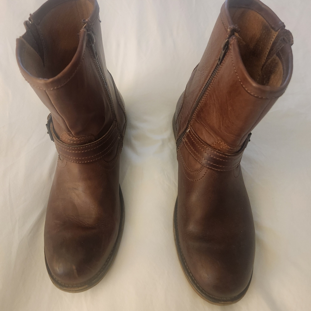 Steve Madden Brown Leather Mid-Calf Boots
